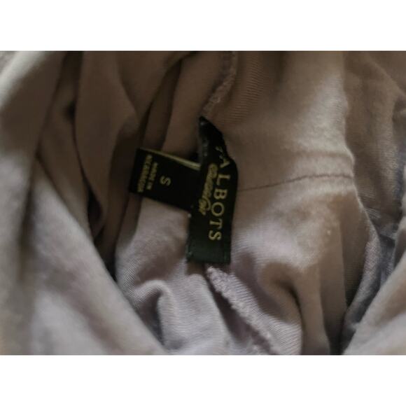 Talbots lavender gathered neck turtleneck S 95% rayon 5% spandex Super Soft‎ - Picture 3 of 3